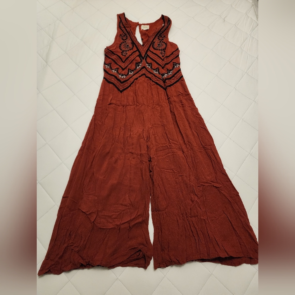 Maeve Anthropologie Desert Embroidered Jumpsuit - Picture 3 of 5